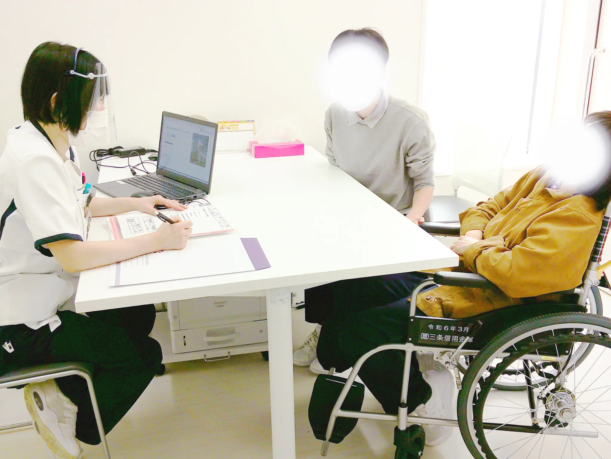 入退院支援看護師と面談の様子